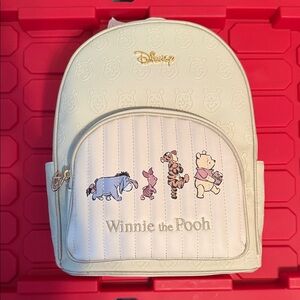 Pooh Disney Winnie the Pooh Cream and Pink Backpack